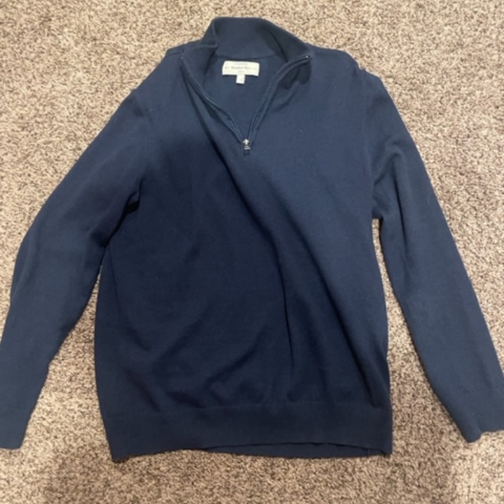 Hawker Rye medium blue quarter zip